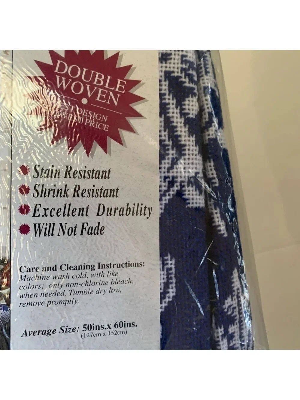 Mohawk Double Woven Jacquard Throw Snowflake Print